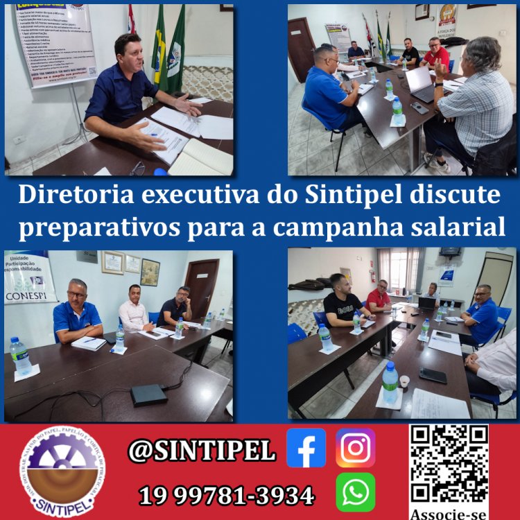 Diretoria executiva do Sintipel discute preparativos para a campanha salarial