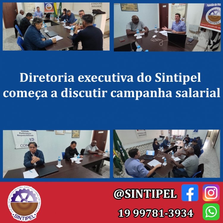 Diretoria executiva do Sintipel começa a discutir campanha salarial