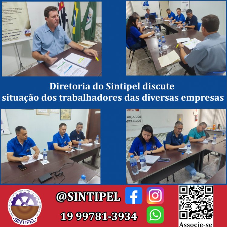 Diretoria do Sintipel discute situação dos trabalhadores das diversas