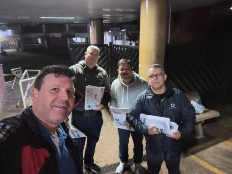 Jornal do Sindicato é entregue na porta das empresas