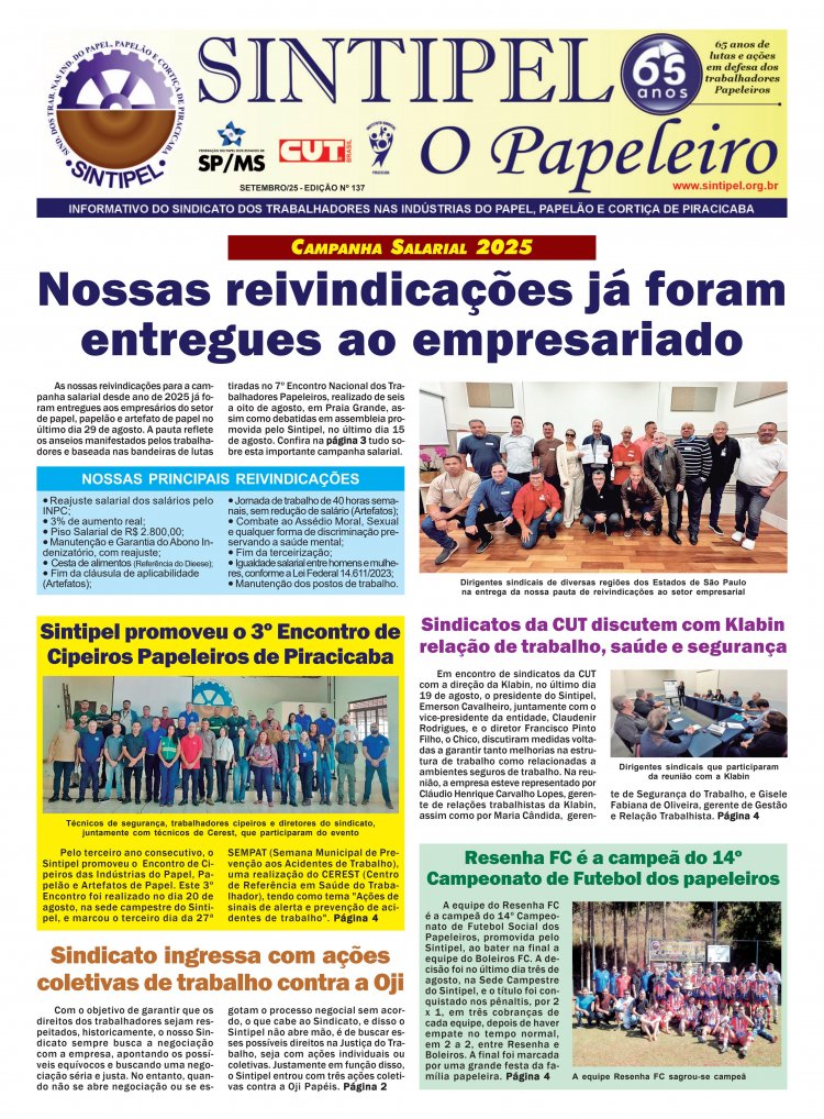 Jornal dos Papeleiros Setembro 2025