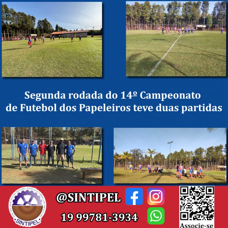 Segunda rodada do 14º Campeonato de Futebol dos Papeleiros teve duas